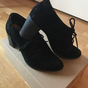 Clarks Suede lace up booties