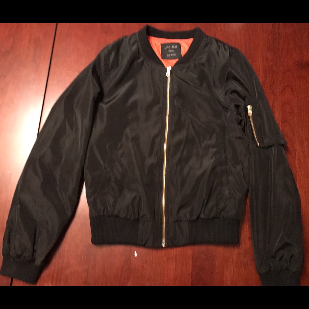 Black Bomber Jacket!