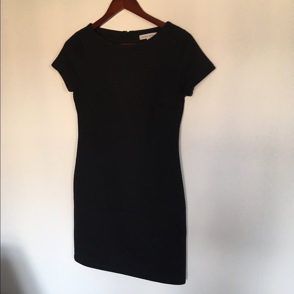 Black grid texture dress from Banana Republic