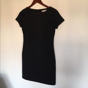 Black grid texture dress from Banana Republic