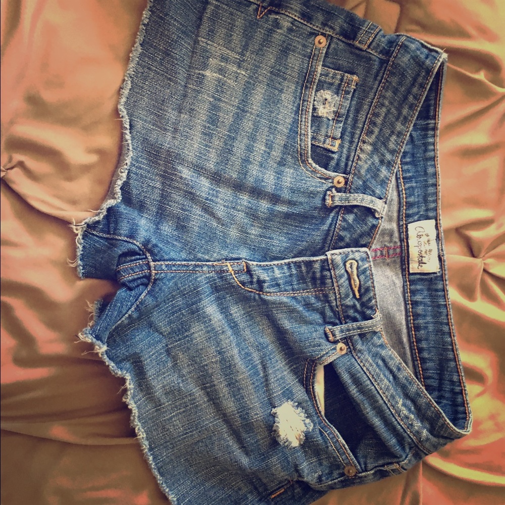 Distressed Aeropostale shorts