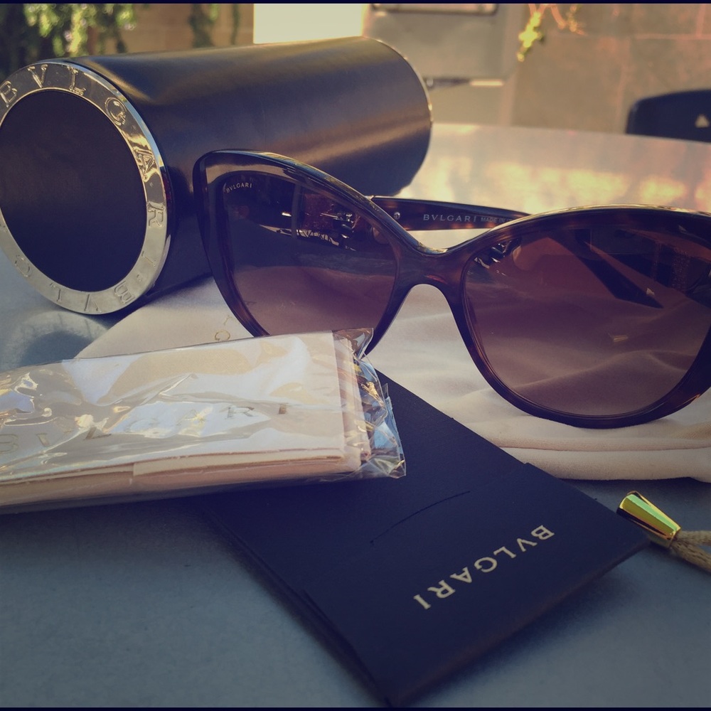Authentic Bvlgari sunglasses BV8151B Cat Eye