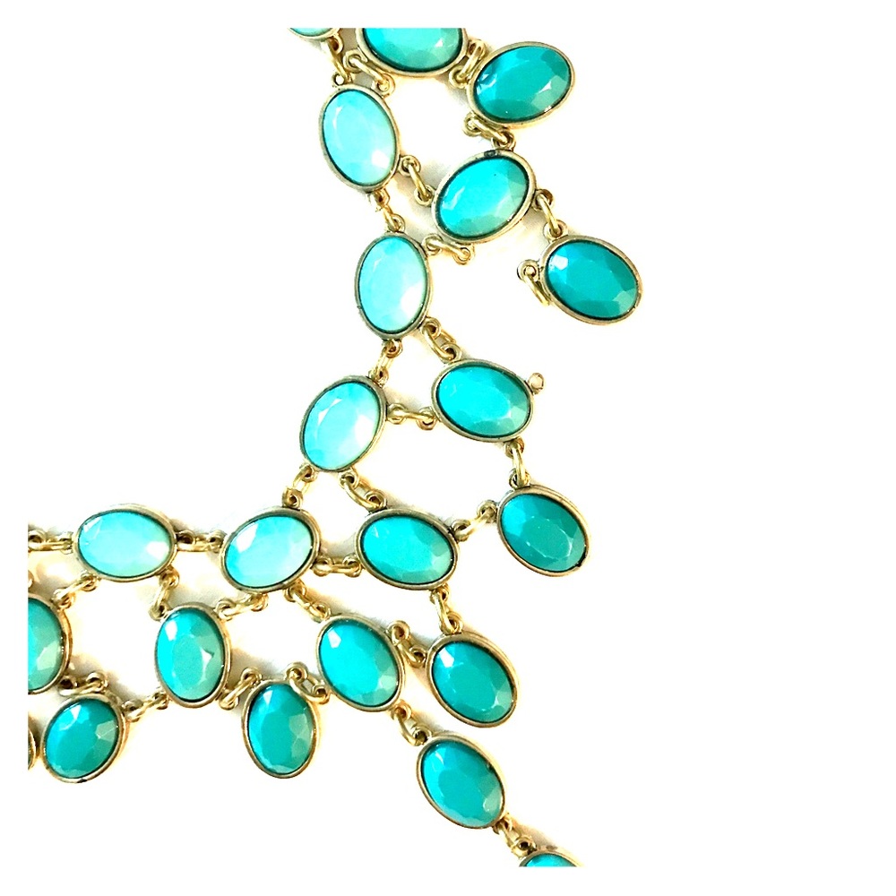 Pretty blue/green statement necklace