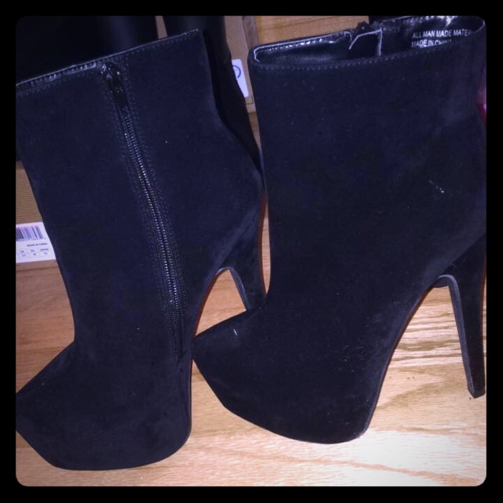 Black Stiletto Booties