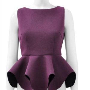 Eggplant Peplum