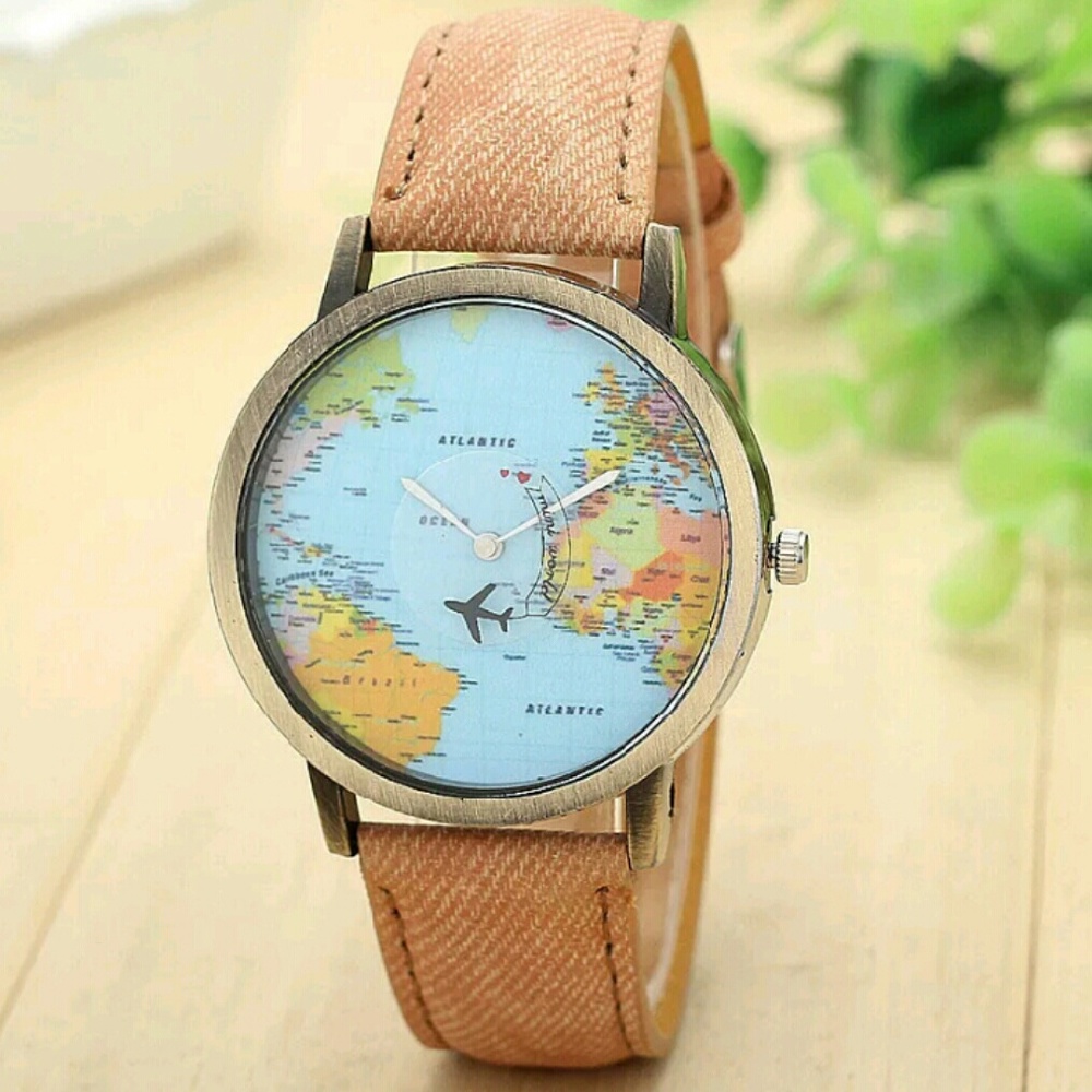 Globe watch unisex