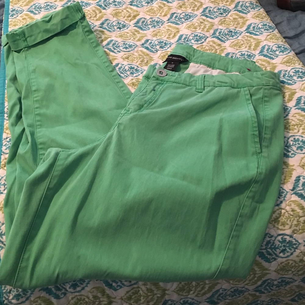 Green Crop Pants