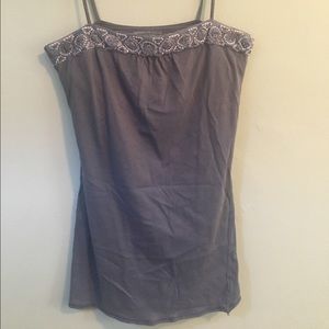 American Eagle tank with beaded neckline.