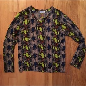 Equipment brand snake print sweater