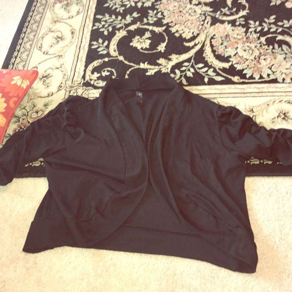 Black cardigan