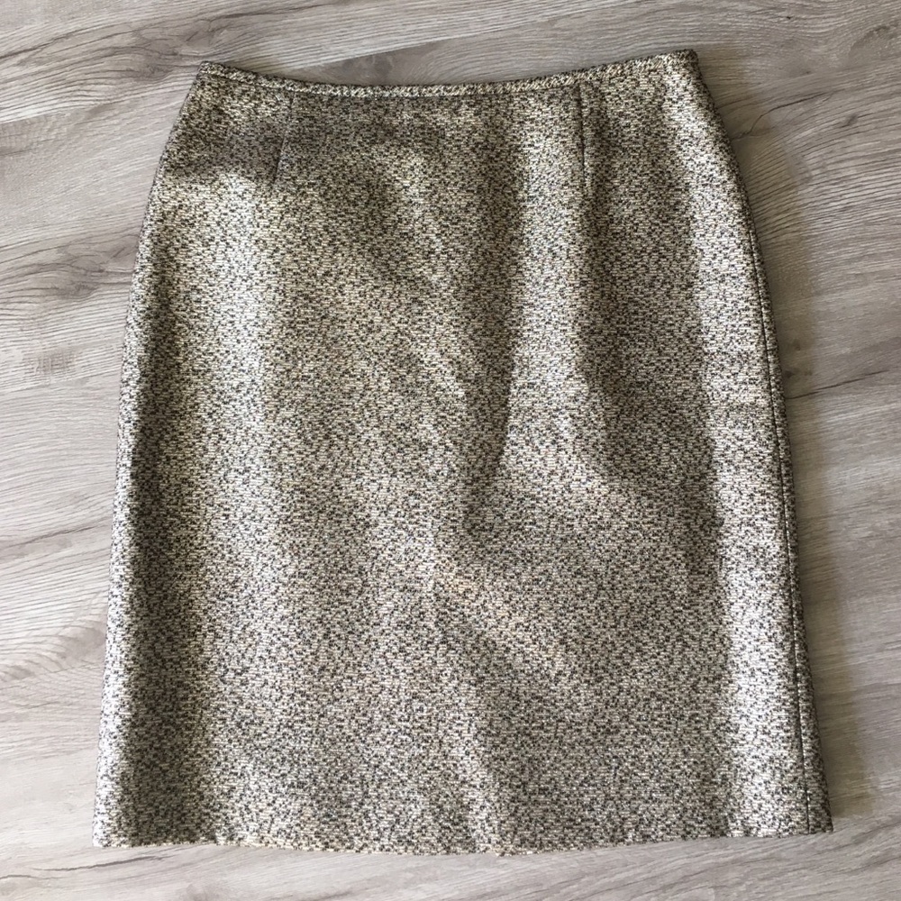 Tahari metallic skirt