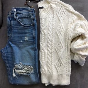 360 sweater classic cable knit