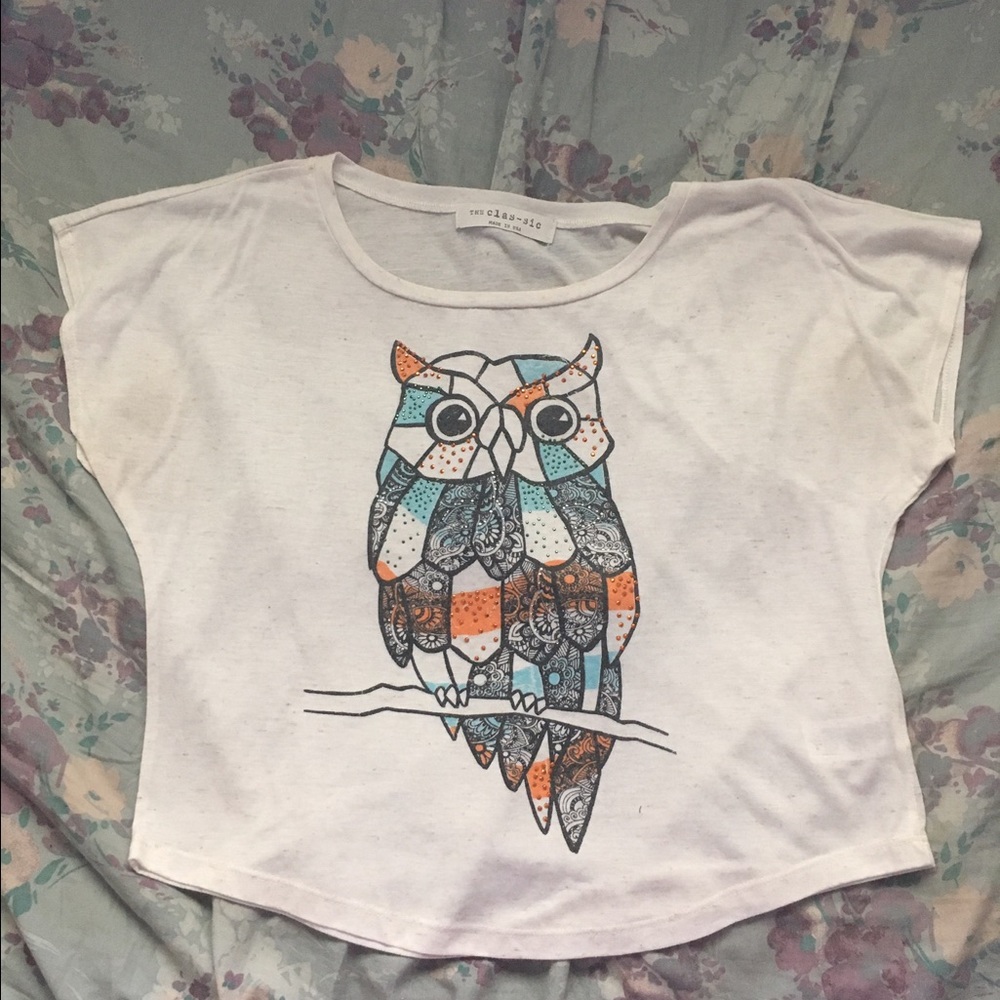 Owl crop top