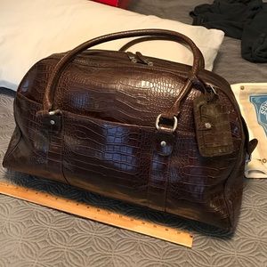 Faux Crocodile Weekender