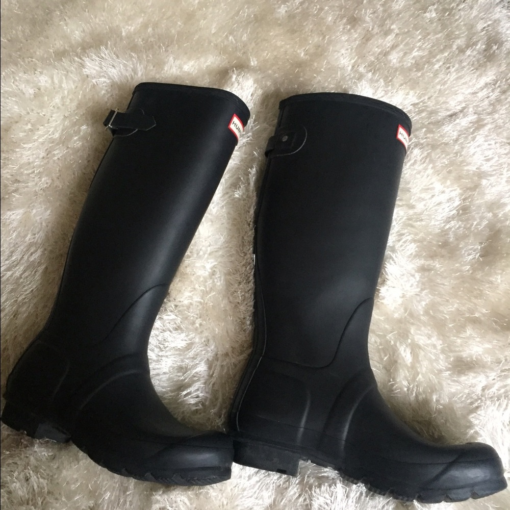 Hunter Boots, original ajustable matte black