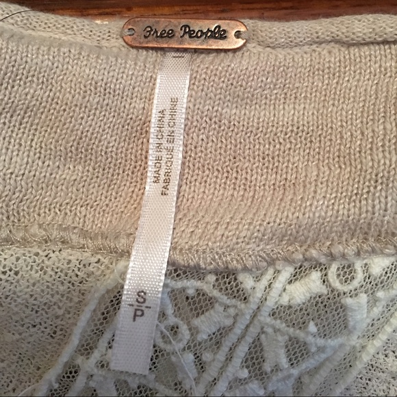 Free people open back sweater size small - Picture 4 of 4