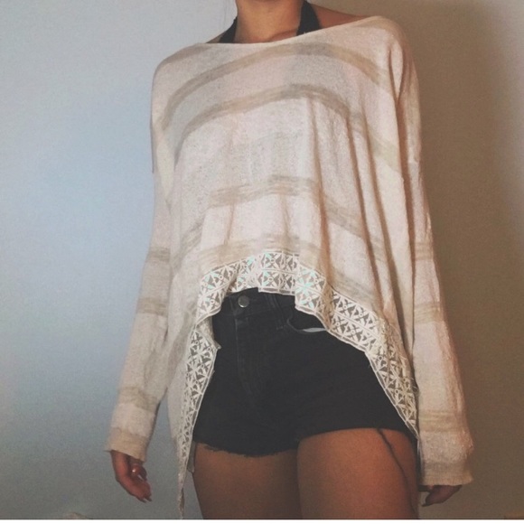 Free people open back sweater size small - Picture 2 of 4