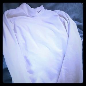 Nike white long sleeve shirt womens Medium