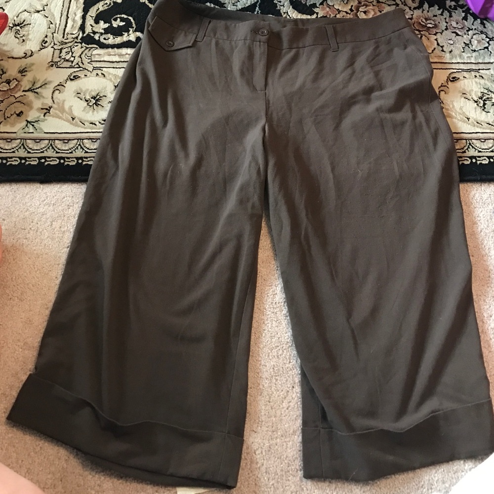 Cato brand brown capris. Size 20W