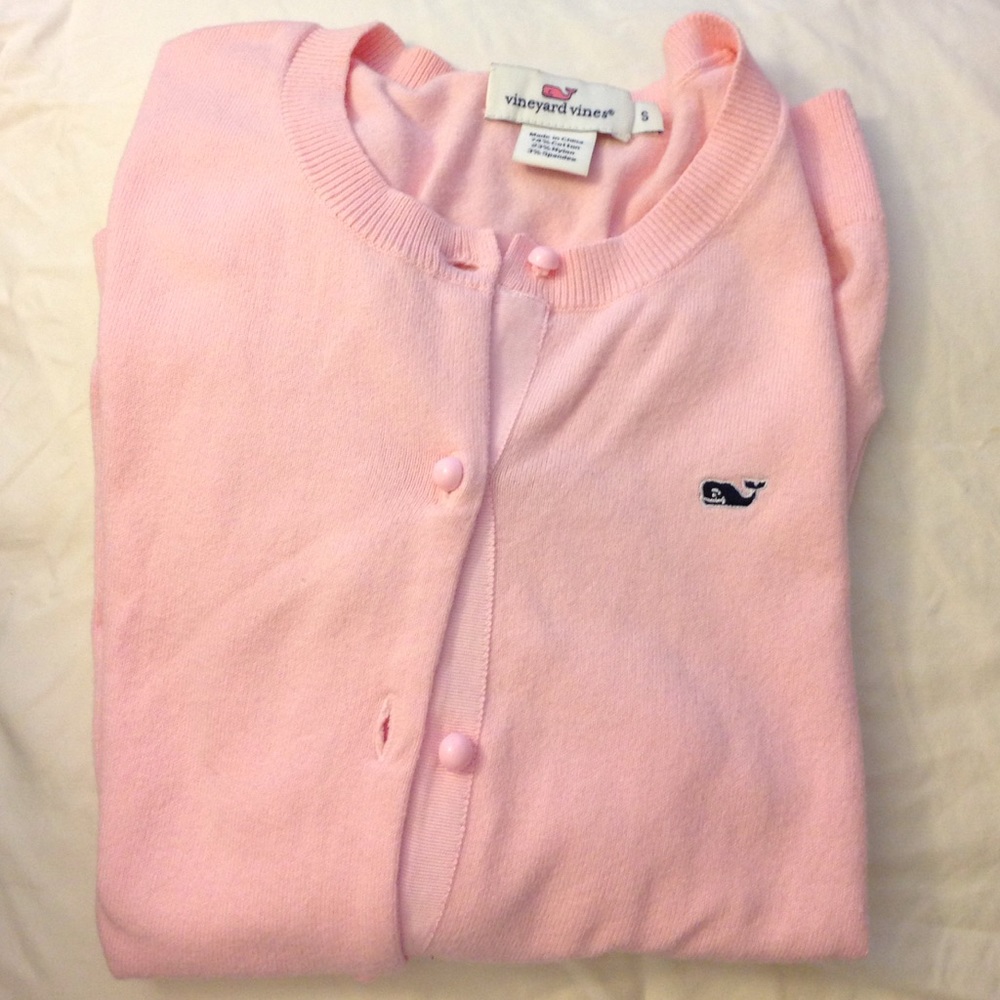 Light Pink Vineyard Vines Cardigan