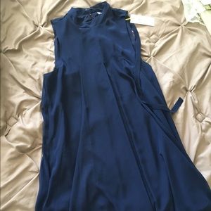 Navy flowy dress new with tags