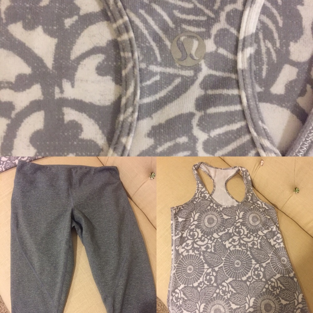 Lululemon size 6 top and small Zella cropped pants