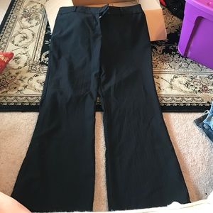 Black pin stripe dress pants. Size 20
