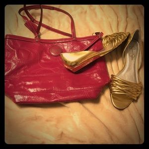 Gold Jessica Simpson sandals 9