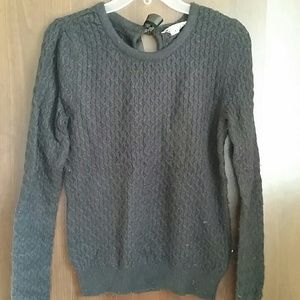 Black Cable Knit Sweater