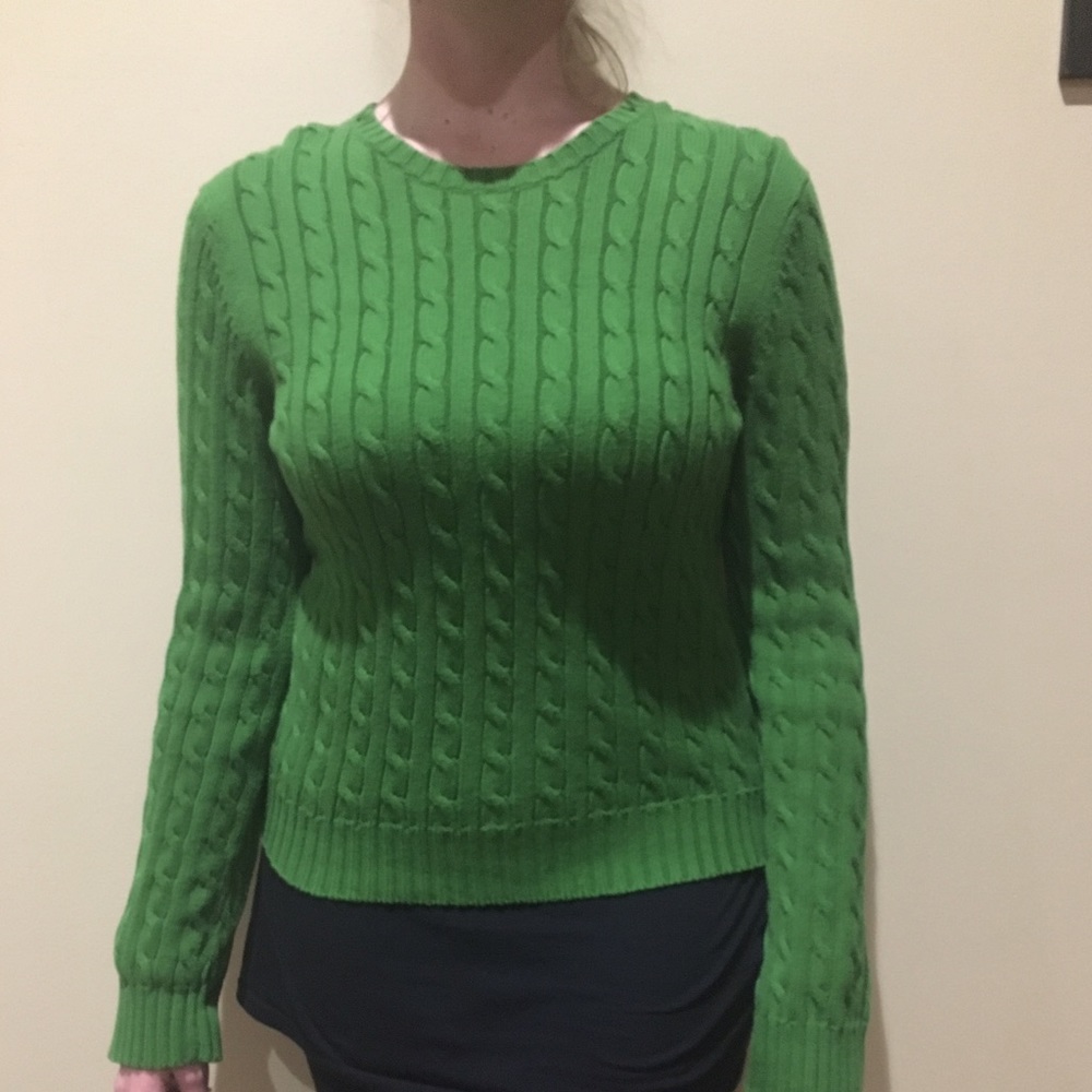 Green Tommy Hilfiger sweater!