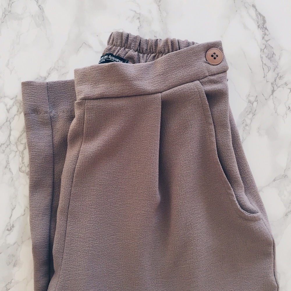 AMERICAN APPAREL GRAY PANTS