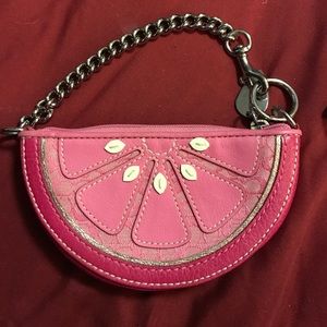 Coach Watermelon Wristlet
