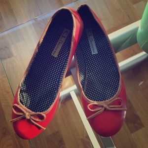 🔥Super cute China Laundry red flats, like new! 8