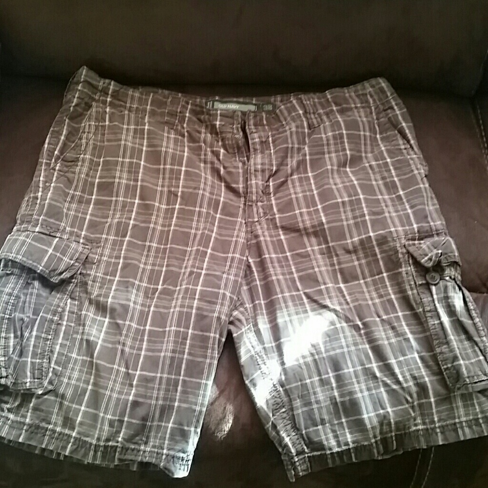 Men's cargo shorts brown size 38