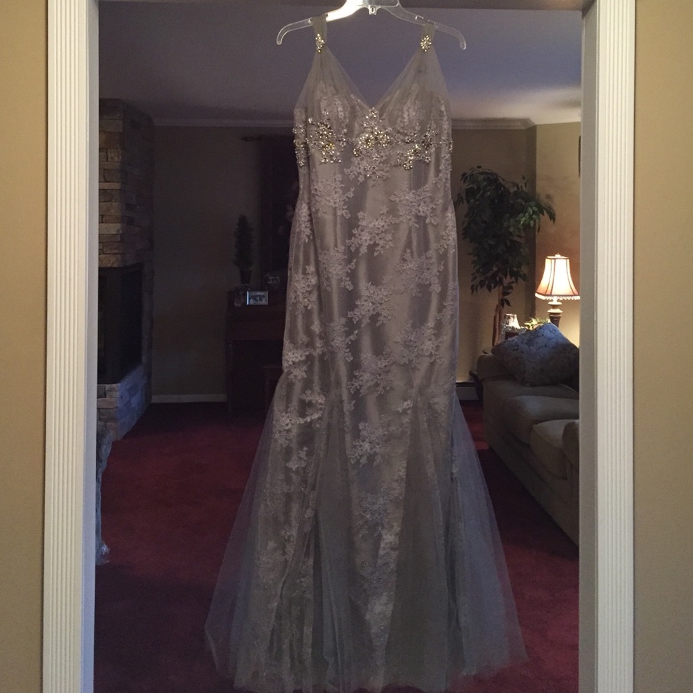 Mermaid style evening gown