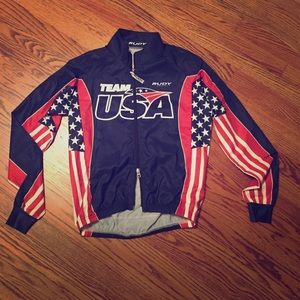 USA triathlon long sleeve bike jersey