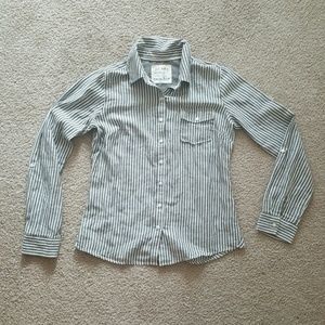 Boyfriend button up top