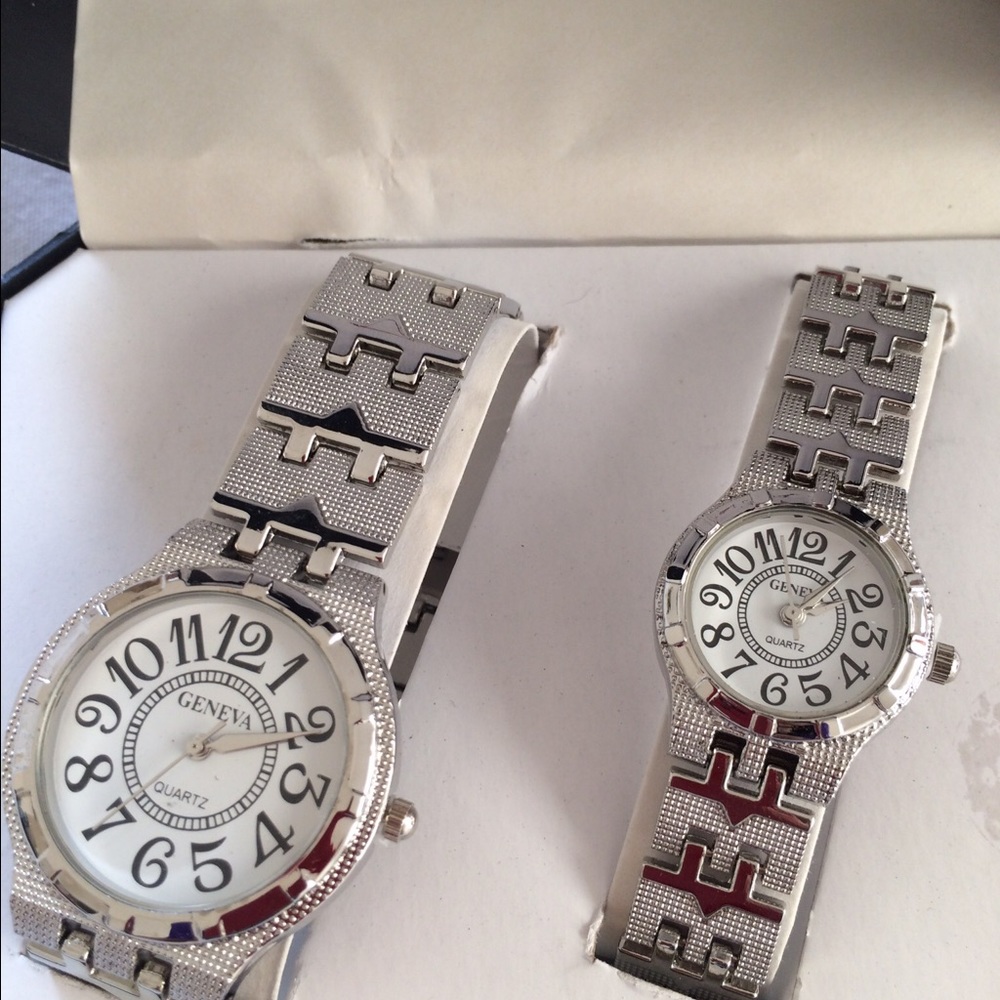 Geneva Quartz His and Hers Watch Sets