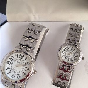 Geneva Quartz His and Hers Watch Sets