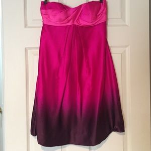 Ombré pink and cranberry Cache dress