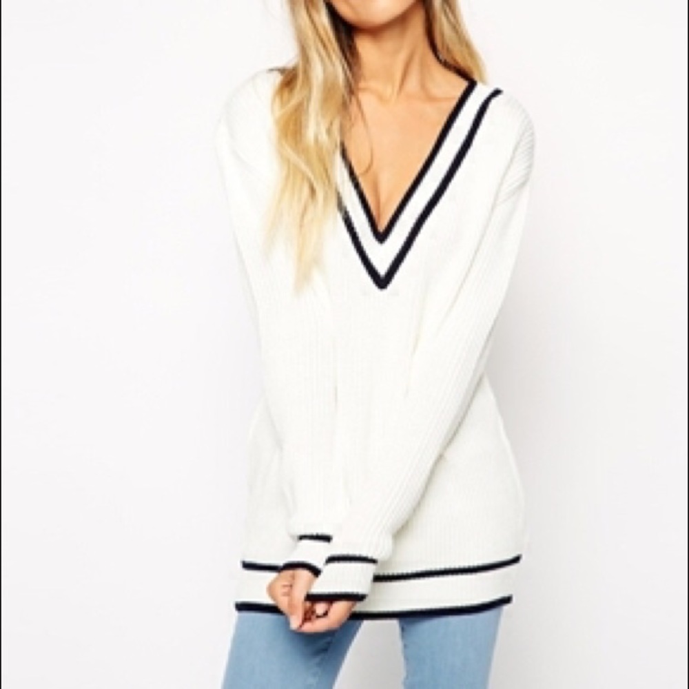 Asos V Neck Cricket Sweater