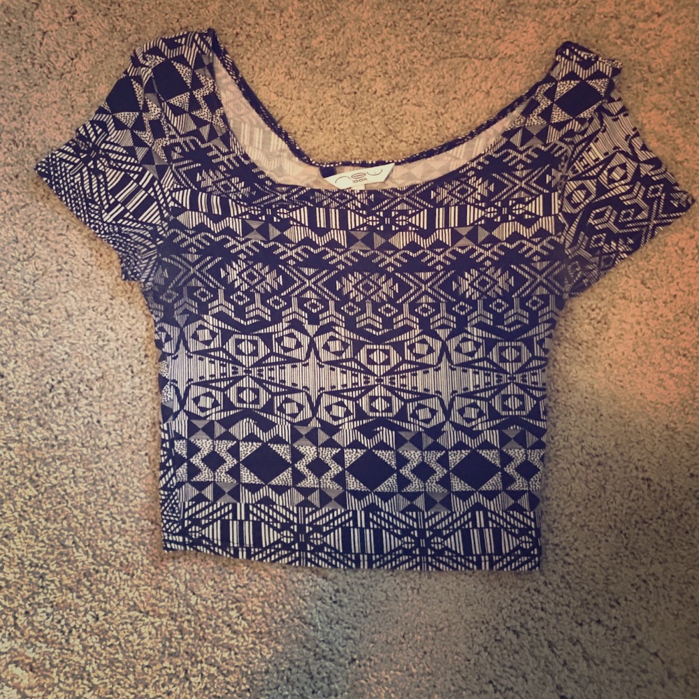 Tribal crop top