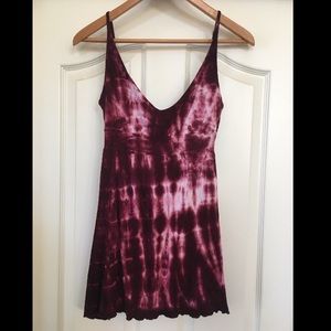 CLEARANCE Soft Burgundy Tie Dye Tunic