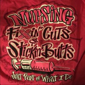 Hot pink nursing shirt by sweet thang