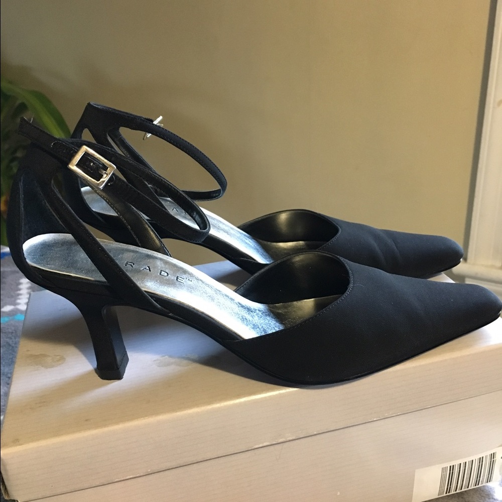 Black Sexy Heels with Ankle Strap