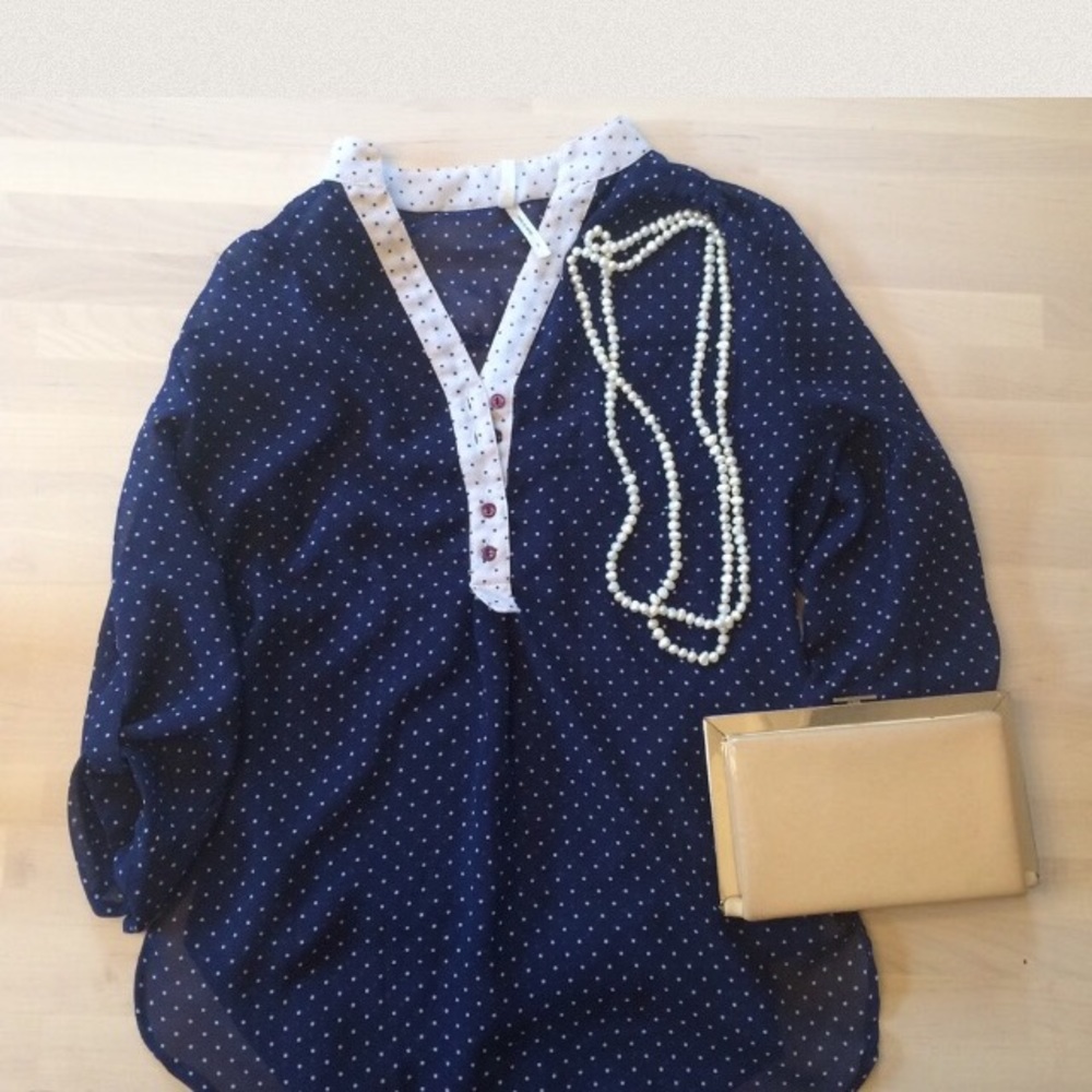 Polka dot blouse