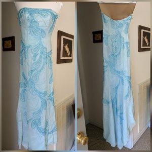 Blue prom dress