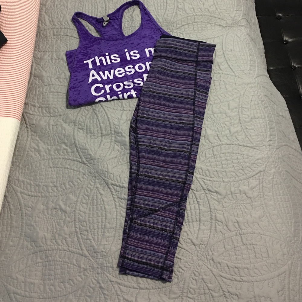 Lululemon cropped workout pants