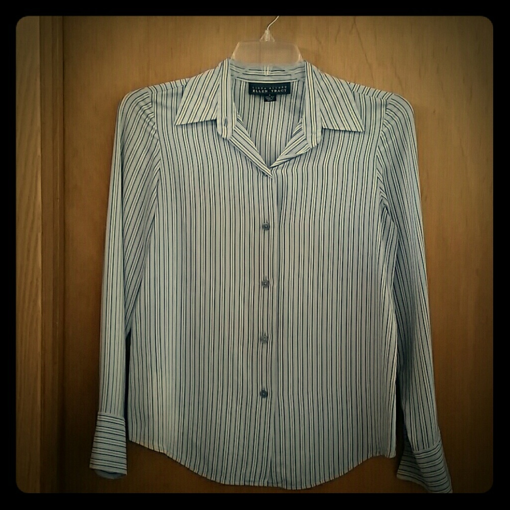 Ellen Tracy %100 Silk blouse