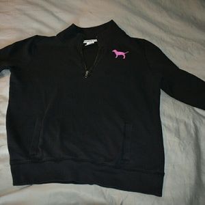 PINK half zip pullover
